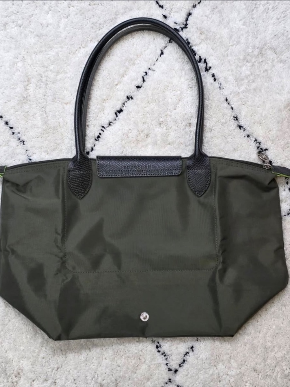 🌿NWT Forest green Longchamp Large - Picture 4 of 8